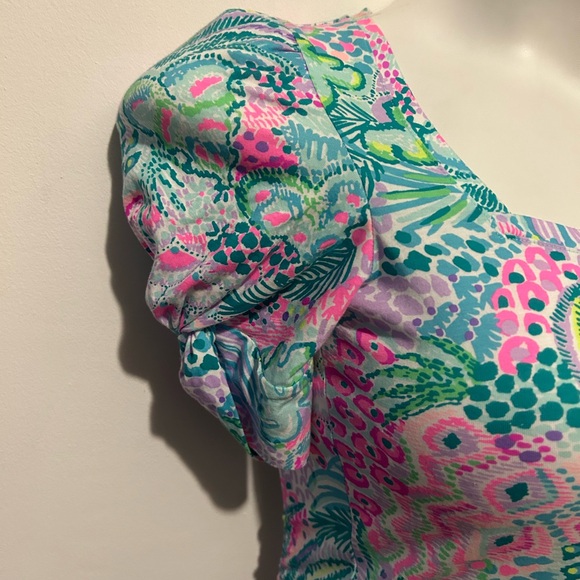 NEW - Lilly Pulitzer Haydn Short Sleeve Dress - Banana Split - Size: XXS - Picture 3 of 12